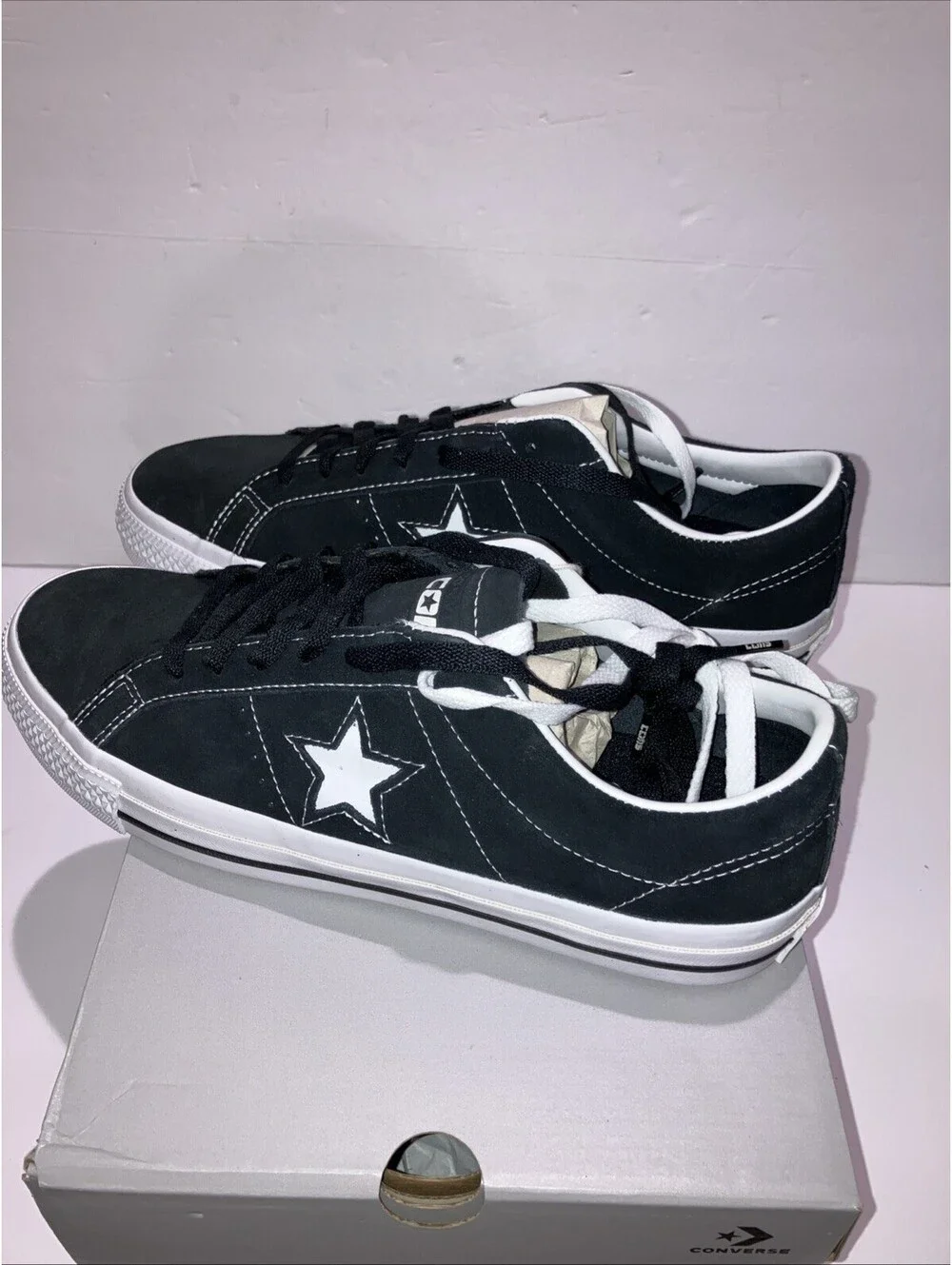 CONVERSE CONS One Star Pro OX Black White 171327C Men’s 10.5!Women’s 12 NEW